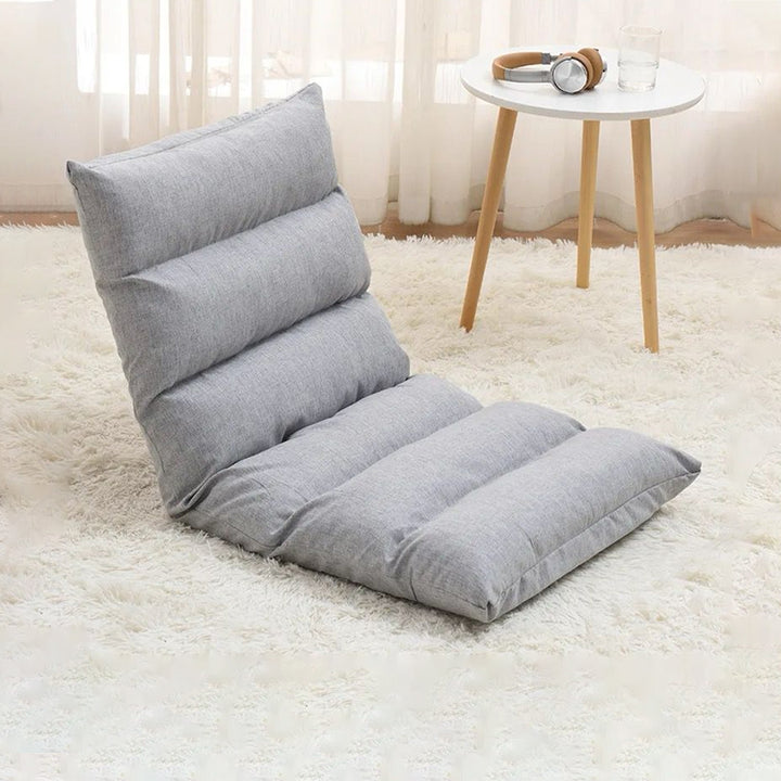 Soft Padded Floor Seat with Back Support Foldable and Adjustable