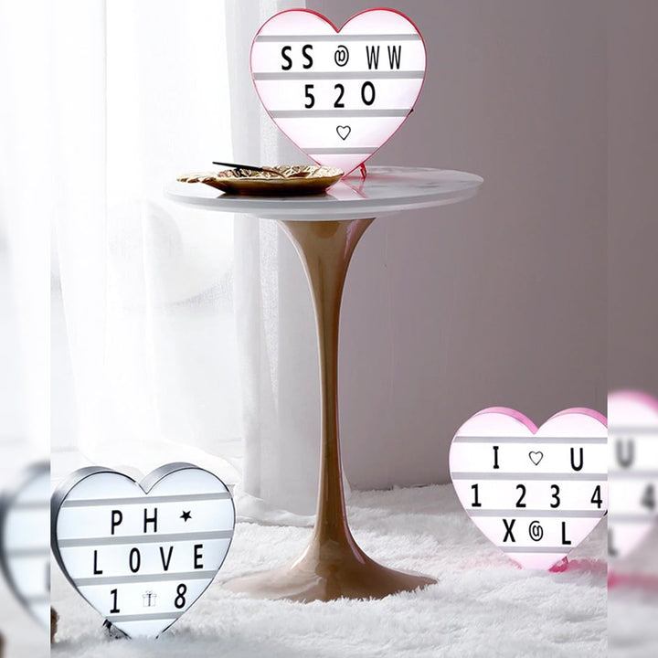 LED Heart Shaped Message Light Box