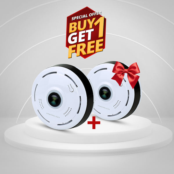 Buy Powerology WiFi Panoramic Camera Ultra Wide Angle Fisheye Lens & Get 1 FREE