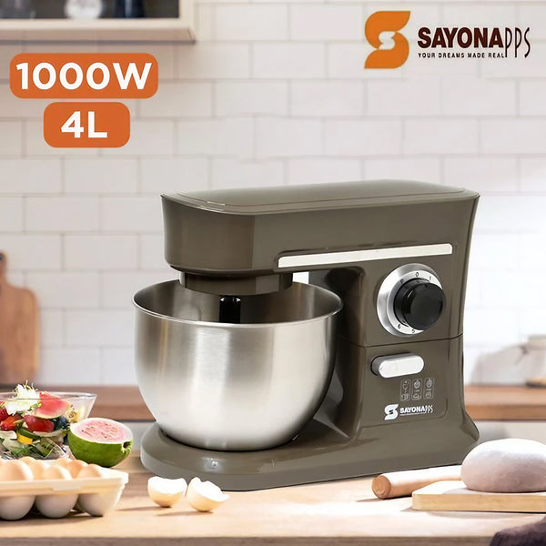 Sayona SSM-4283 4L Electric Mixer 1000W with 6 Speeds
