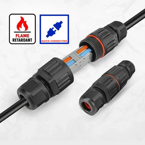 Dual Electric connector with Waterproof and Heat-Resistant