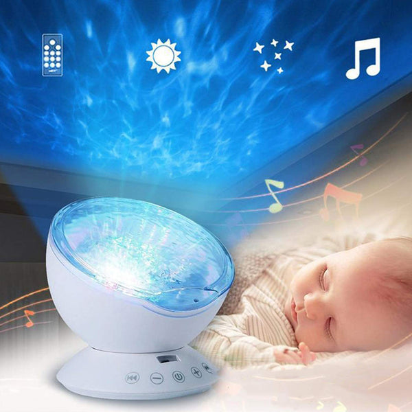 Baby Toys Colorful Romantic Star Projector, Marine Projector, Connected Totooth Music