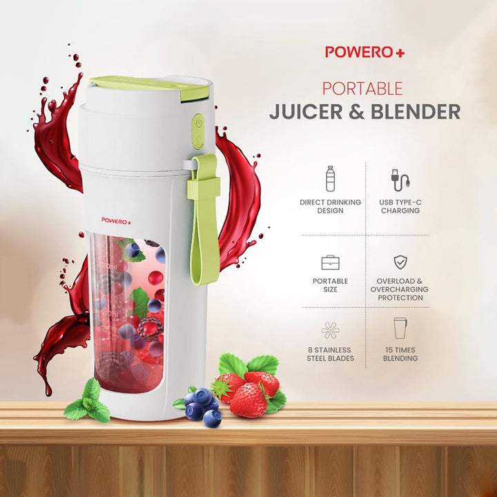 Powero+ 55W 340ml Portable Blender and Juicer