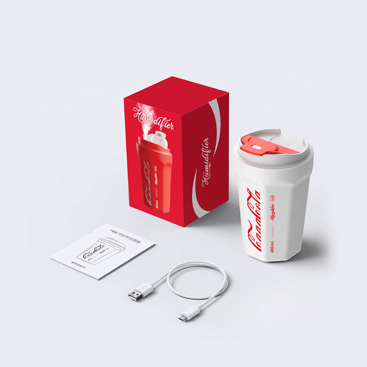 Coca-Cola Cup Humidifier with a Capacity of 400 ml with a night light 