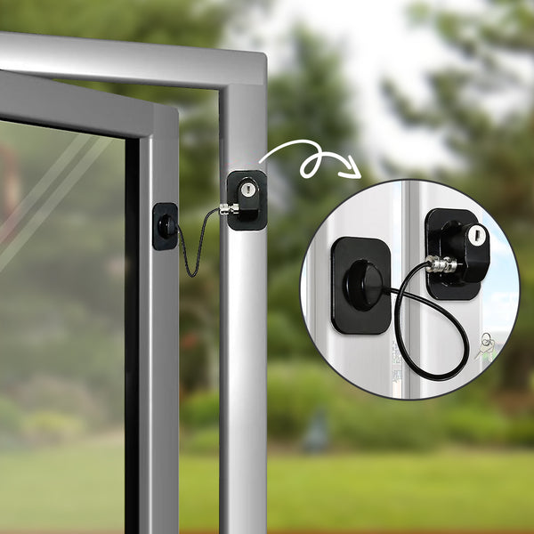 Self-Adhesive Child Safety Lock with Easy Installation and Ideal for Windows and Doors 