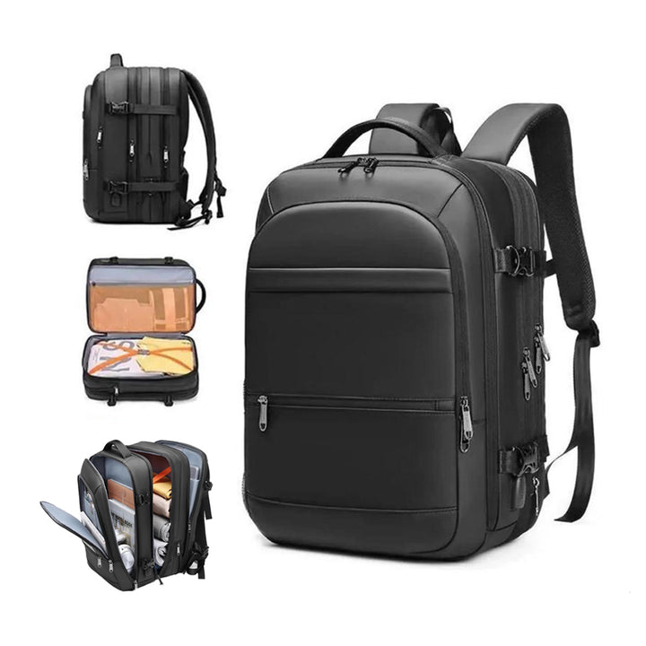 Large Expandable Waterproof Anti-Theft Laptop Backpack With USB Charging Port 