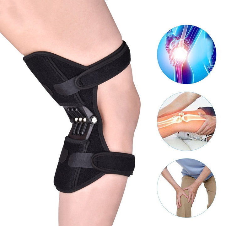 Knee Support Brace Pads Booster Joint Lift Squat Sport Power Spring Force