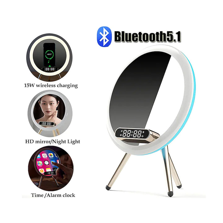 Magic mirror mobile phone wireless charging Bluetooth speaker beauty makeup mirror
