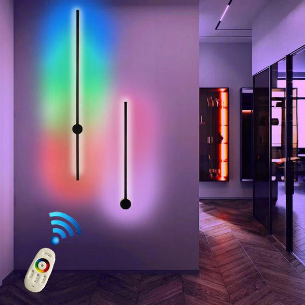 Modern Led Wall Lamp Remote RGB Control Wall Lamp