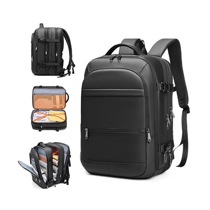 POSO PS-660 Large Expandable Waterproof Anti-Theft Backpack Bag With USB Charging Port 