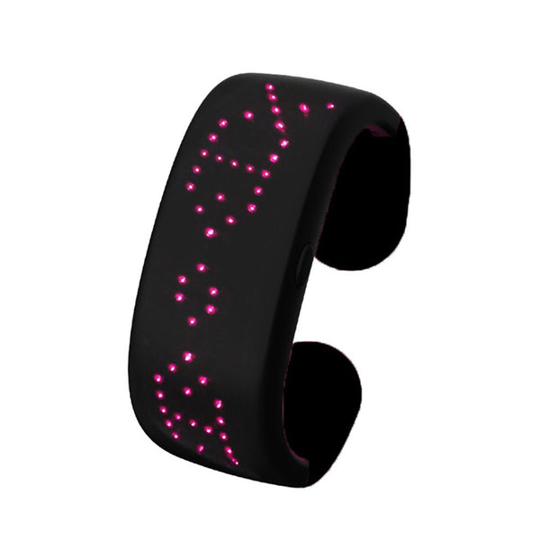 LED Light Wristband Bracelet Colorful Display Dynamic LED Light Bluetooth Bracelet