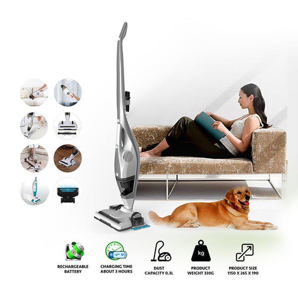 NHE NH-VC2 Cordless Vacuum Cleaner - Rechargeable Battery