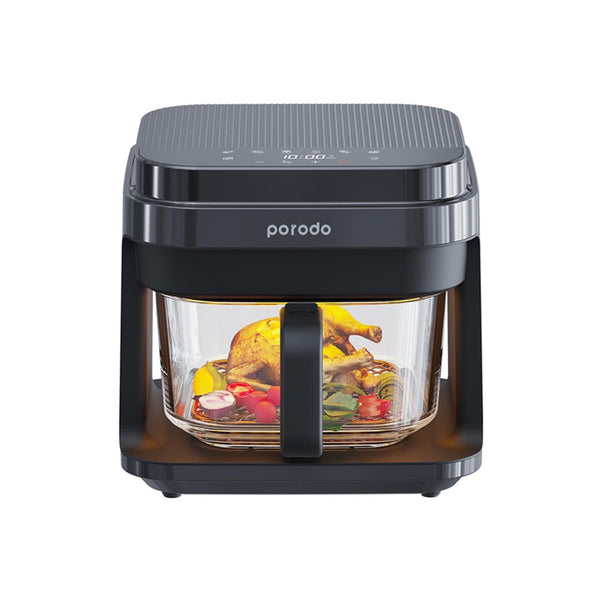 Porodo Lifestyle 5.5L Capacity Full Glass Air Fryer