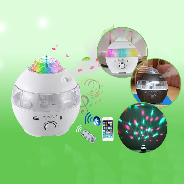 Humidifier USB Powered with Bluetooth Speaker LED Night Lamp 