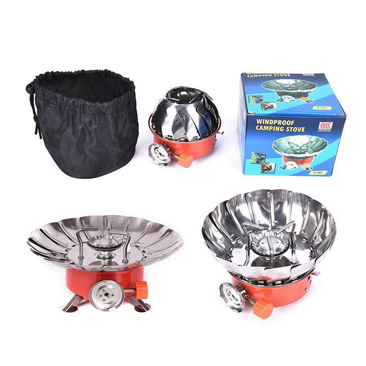 Windproof Portable Butane Gas Camping Stove