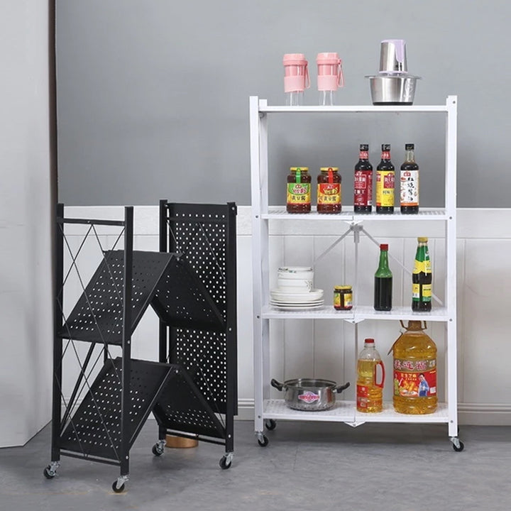 Carbon steel folding removable Multi-tier (3 Layers & 4 Layers) storage rack shelf