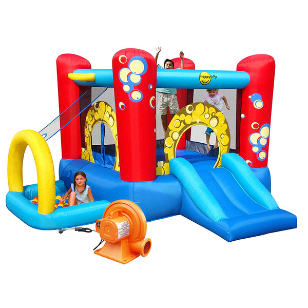 نطاطة هابي هوب  Bubble 4 in 1 Play Center 9214 مع منفاخ كهربائي