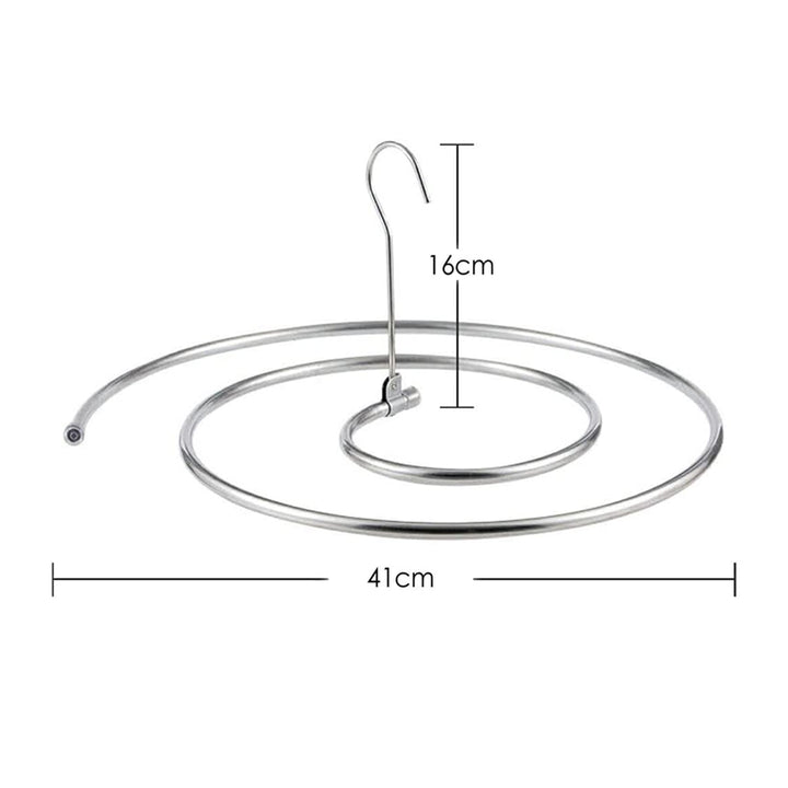 Spiral Hanger for Drying Towels and Sheets Made of Stainless Steel