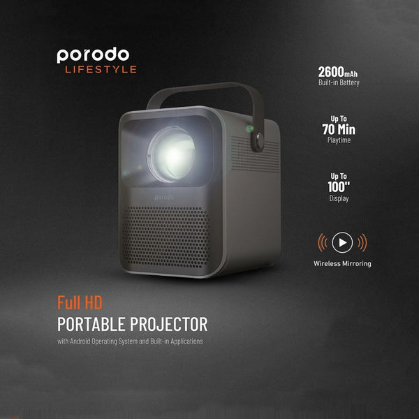 PORODO FULL HD PORTABLE PROJECTOR