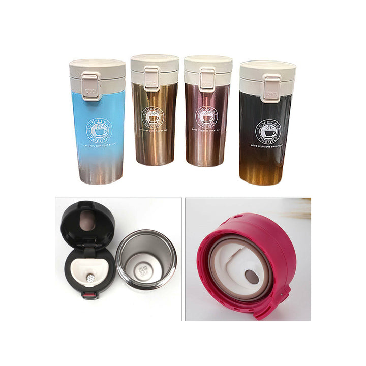 380 mL Insulated Travel Coffee Mug Cup Thermal Stainless Steel Vacuum Thermos