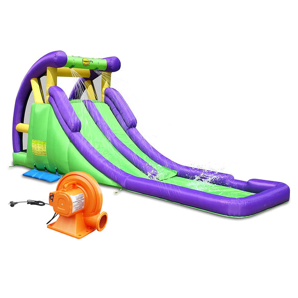 هابي هوب Happy Hop 9029 Double Water Slide-Double The Fun مع منفاخ كهربائي