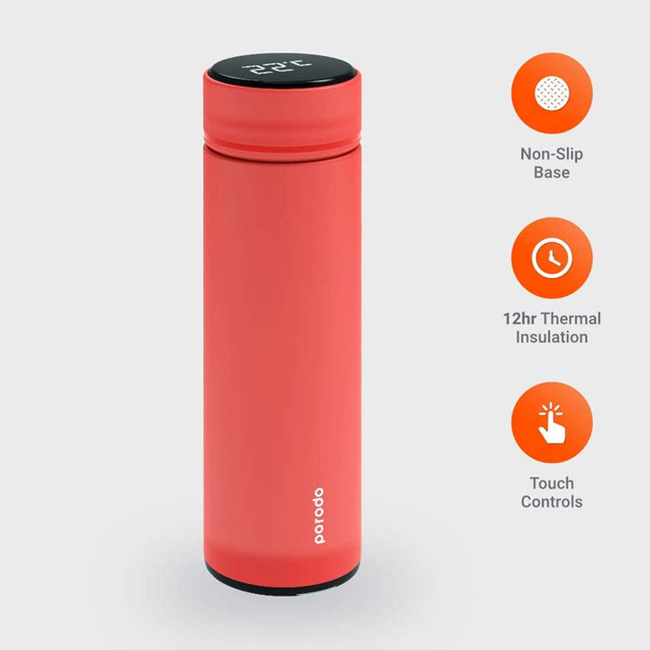 Porodo Lifestyle Smart Water Bottle with Temperature Indicator