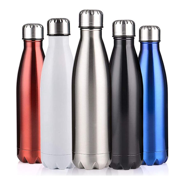 Double-Wall Vacuum Insulated Sports Water Bottle Vacuum Flask Travel Coffee Mug (Assorted Colors)