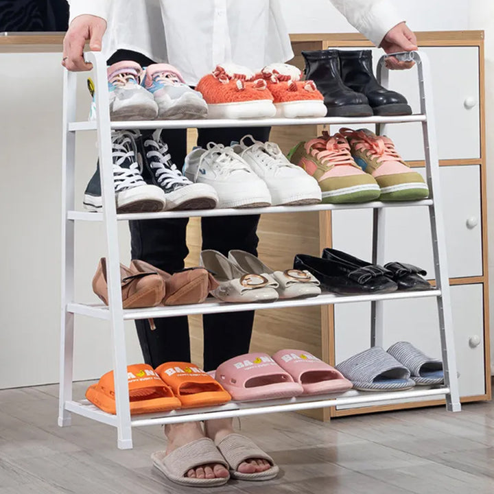 High Quality Space Saving 4-Layer Multi-Layer Shoe Rack for Shoe Storage
