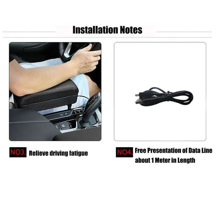 Universal Car Armrest Box Storage Box Adjustable Armrest