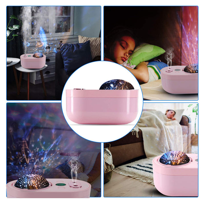 3-in-1 Multi-Purpose Humidifier with Night Light and 360-Degree Digital Display