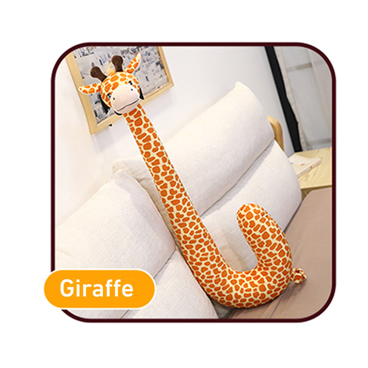 U-shaped Cartoon Animal Pillow Mobile Phone Holder Neck Hanging Adjustable Lazy Bracket