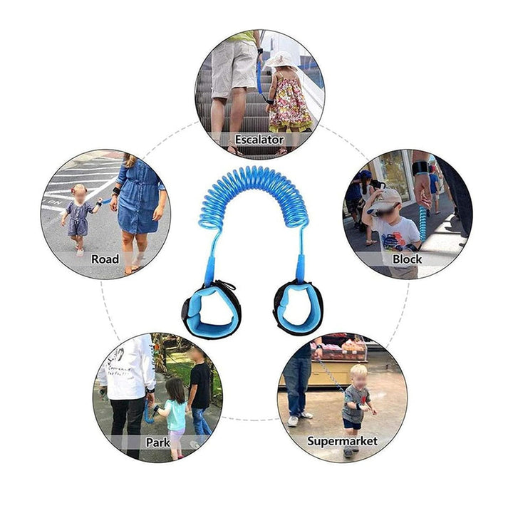 Safety Wristband for Kids Safe and Comfortable Grip with Extendable Elastic Cord to Avoid Losing The Child