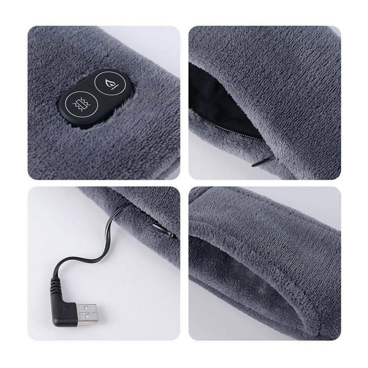 USB Heated Scarf 2 IN 1 Electric Warm Neck Wrap Vibration Massage USB Heat Shawl + Power bank as a free gift