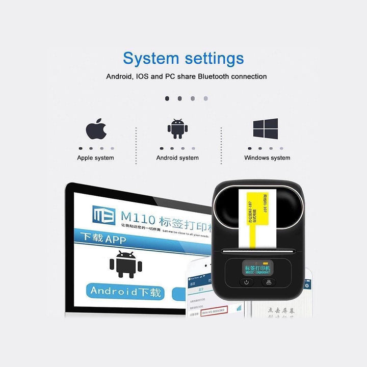 Label Printer- Portable Mini Bluetooth Thermal Label Maker