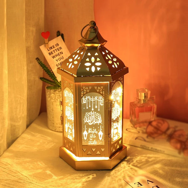 Portable Classic LED Ramadan Lantern Decorative Hanging Eid Lantern