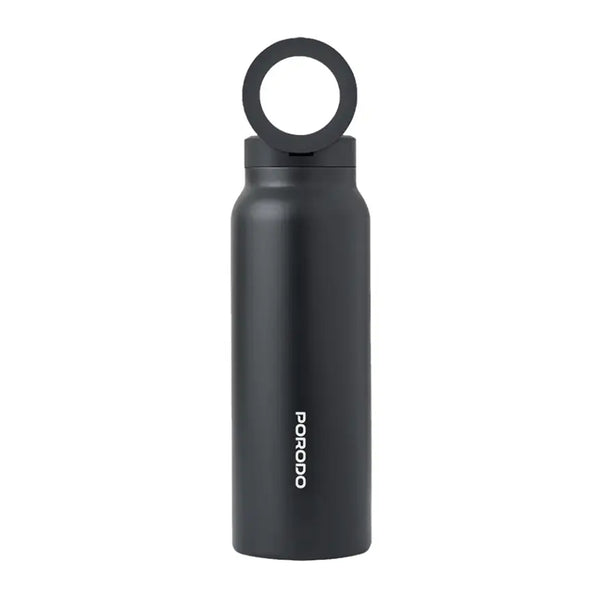 Porodo 700ml Thermal Water Bottle with Magnetic Phone Holder