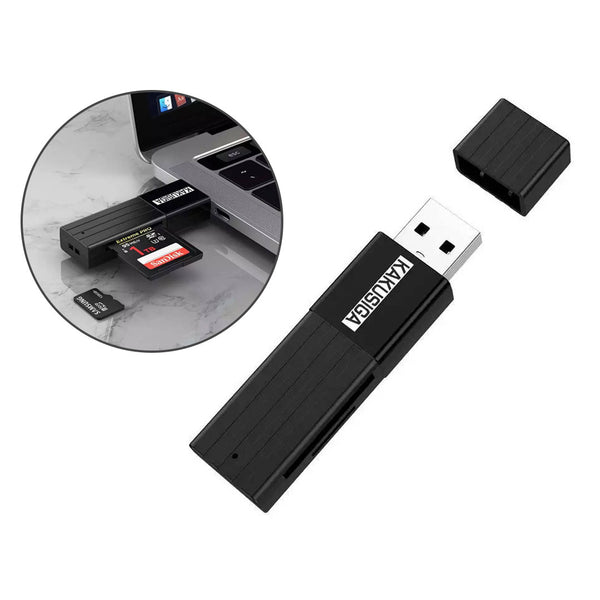 قارئ بطاقات الذاكرة KAKUSIGA KSC-749 HELIAN (USB2.0) لقراءة بطاقات (SD + microSD)