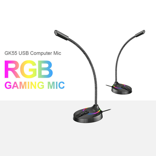 ميكروفون جيمنج HAVIT GK55 مع اضاءة RGB رائعة