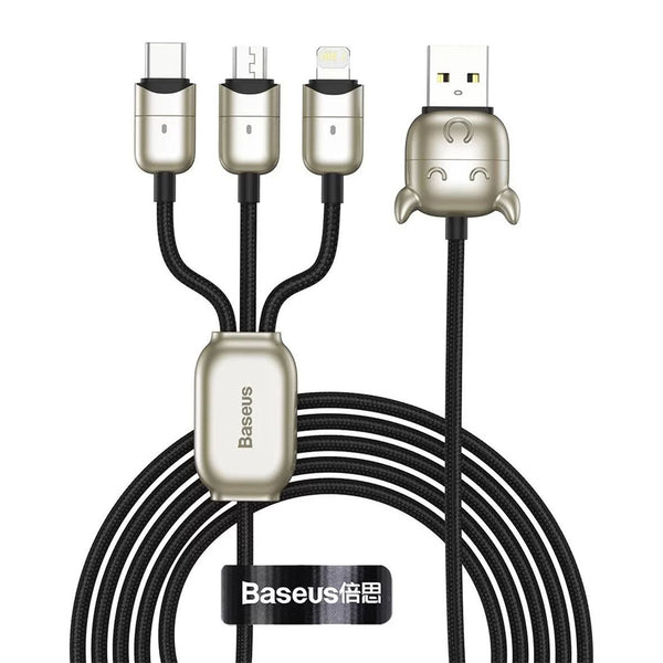 Baseus Fast Charging Cable 3*1 (Micro USB, Lightning, Type-C), 1.2 m