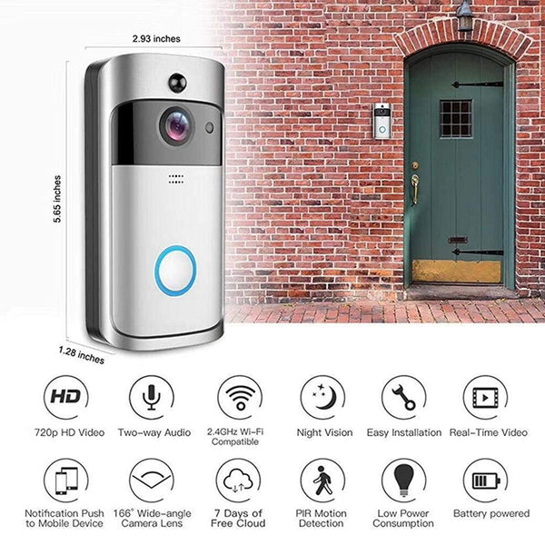 Home Wireless Remote Monitoring Real-Time Two-Way Talk Video Doorbell