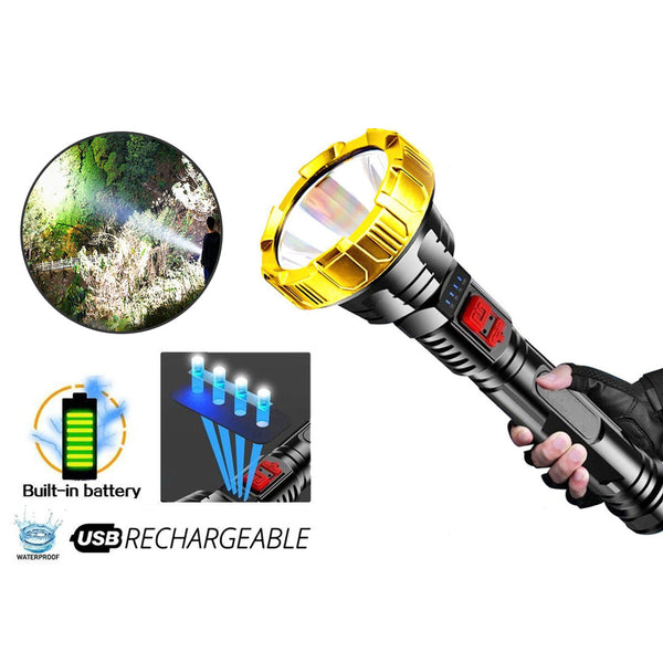 Powerful Outdoor LED Flashlight Waterproof Rechargeable Torch Torch