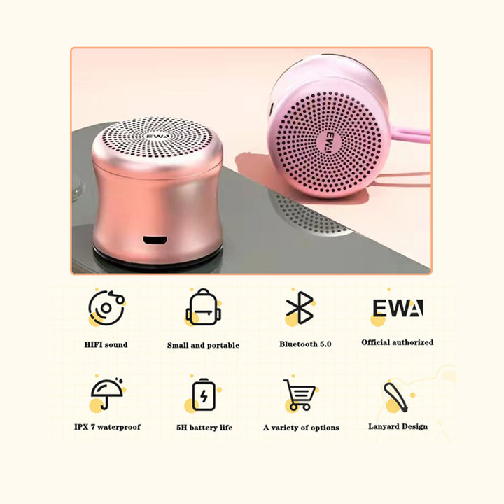 EWA A119 Mini Bluetooth Speaker IPX7 Waterproof Portable Wireless Speaker