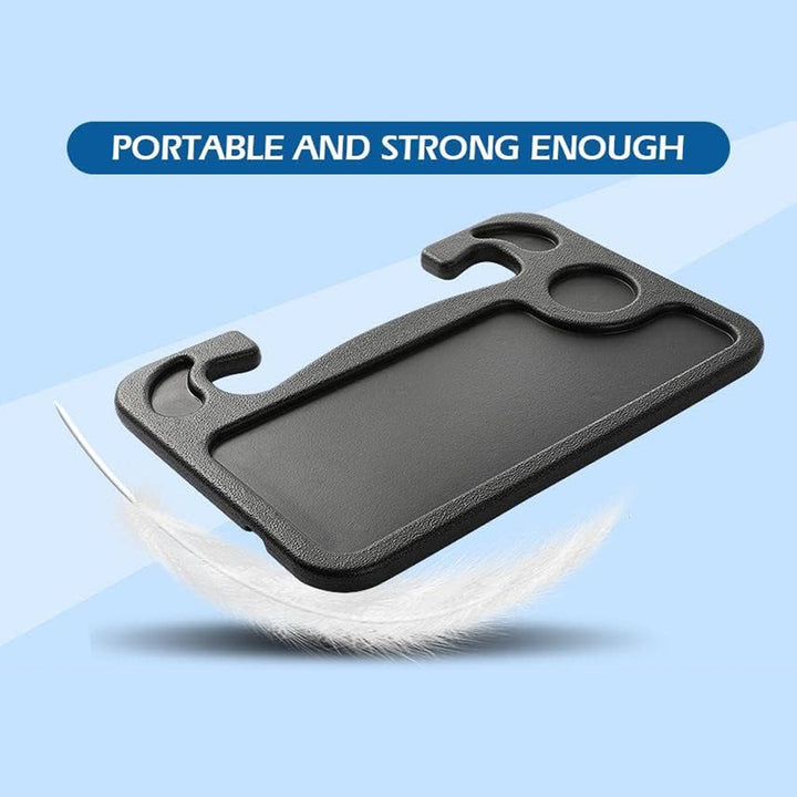 Multi-Use Steering Wheel Plate for Holding Computers and Food Easy to Install