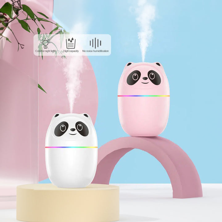 Mini Panda Portable USB Air Humidifier and Air Freshener 220ml Ultrasonic Air Purifier