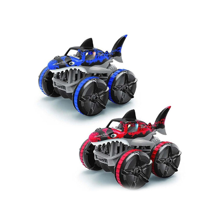 Four Wheel Drive RC Shark Car 360 Degree Rotation With 2.4GHz Remote Control