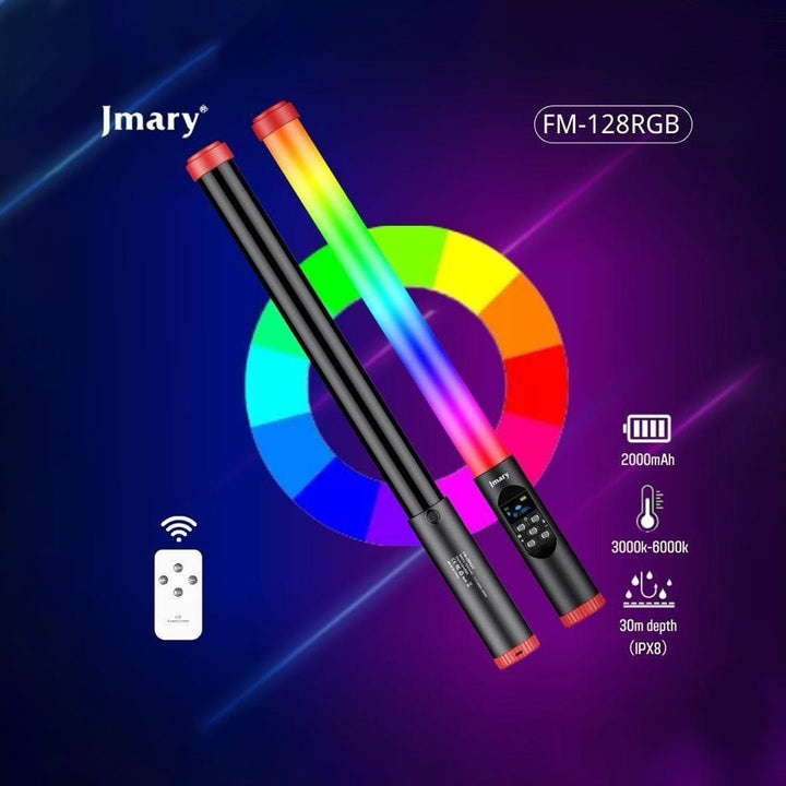 Jmary FM-128 RGB LED Light Wand Waterproof Lighting Bar