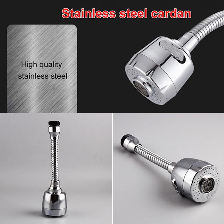 360 Flexible Nozzle Spout Faucet Extender Water Saving Kitchen Sink Tap Faucet Extender