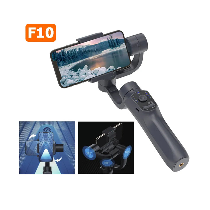 F10 3-Axis Handheld Gimbal Smartphone Stabilizer Cellphone Selfie Stick