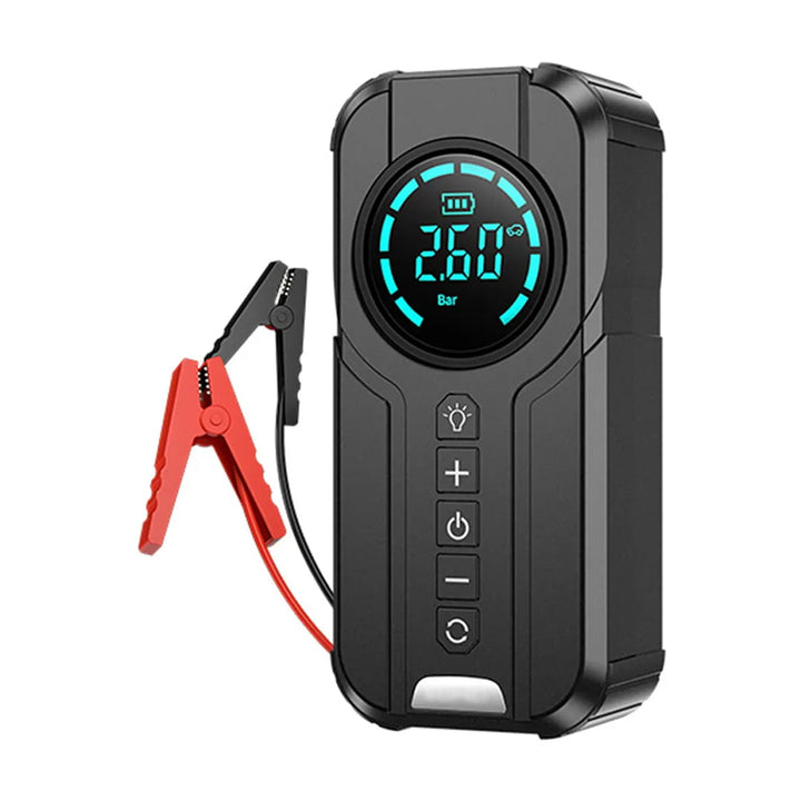 4 In 1 Car Jump Starter Air Pump Power Bank Lighting Portable Air Compressor Cars Battery Starters