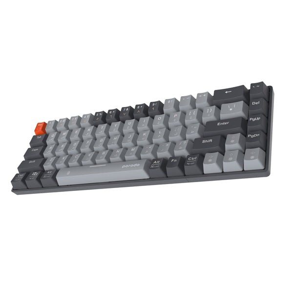 Porodo 68-Keys Wireless Mechanical Keyboard ( English / Arabic )